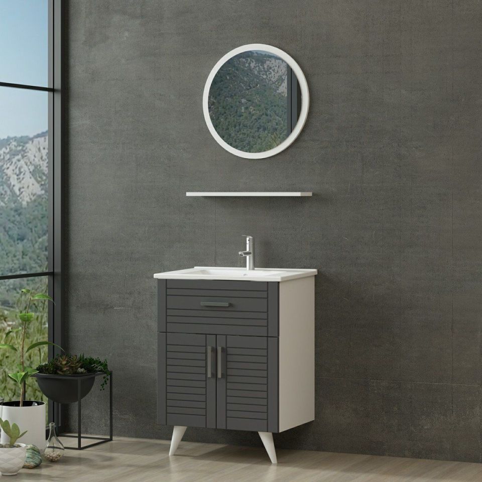 Kayra Bathroom Cabinet 65Cm Ay2K1Ç+1Ya1R+Etj White