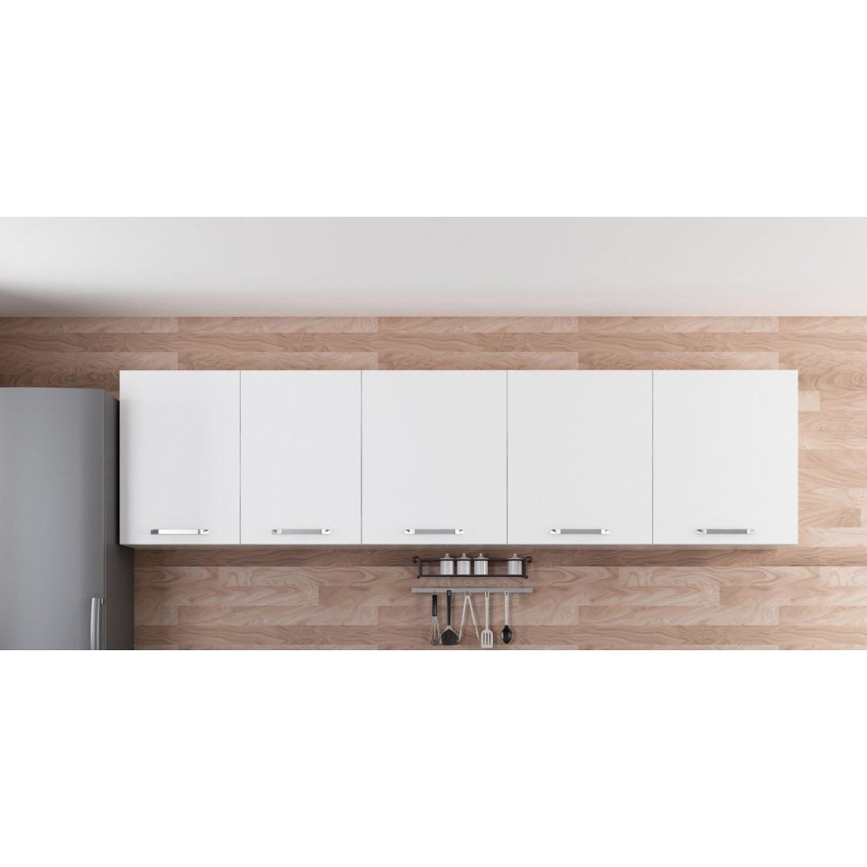 Kayra 280 Cm Kitchen Cabinet White 280-B2-Top Module