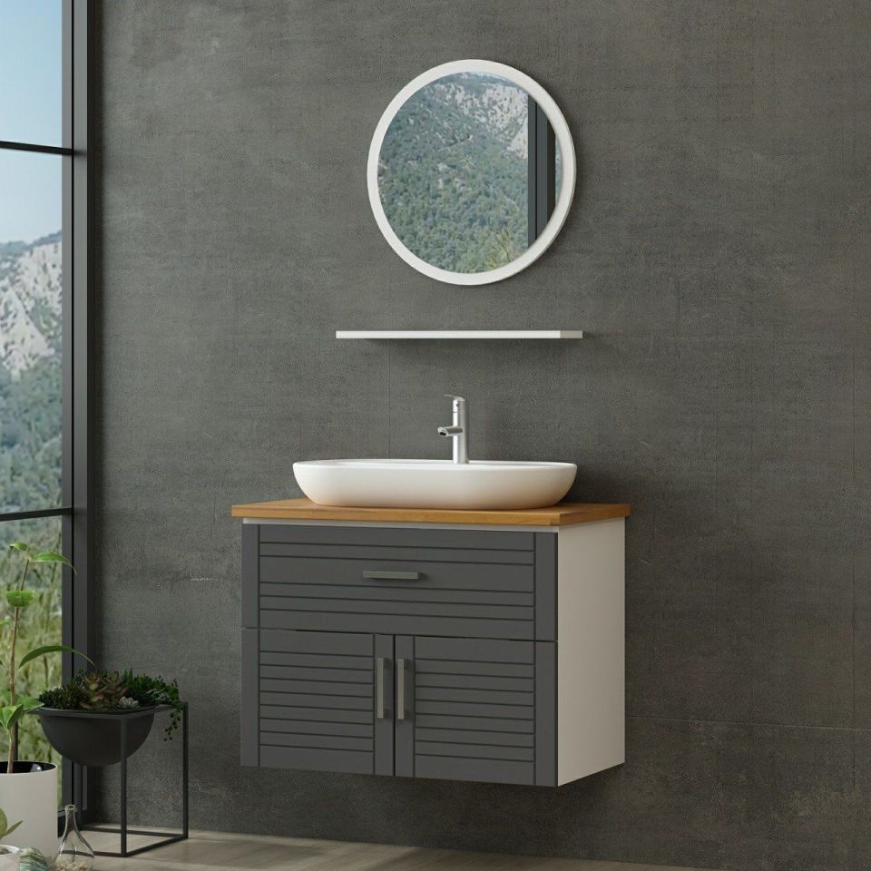 Kayra Bathroom Cabinet 100Cm As2K1Ç+1Ya1R+Tzg White