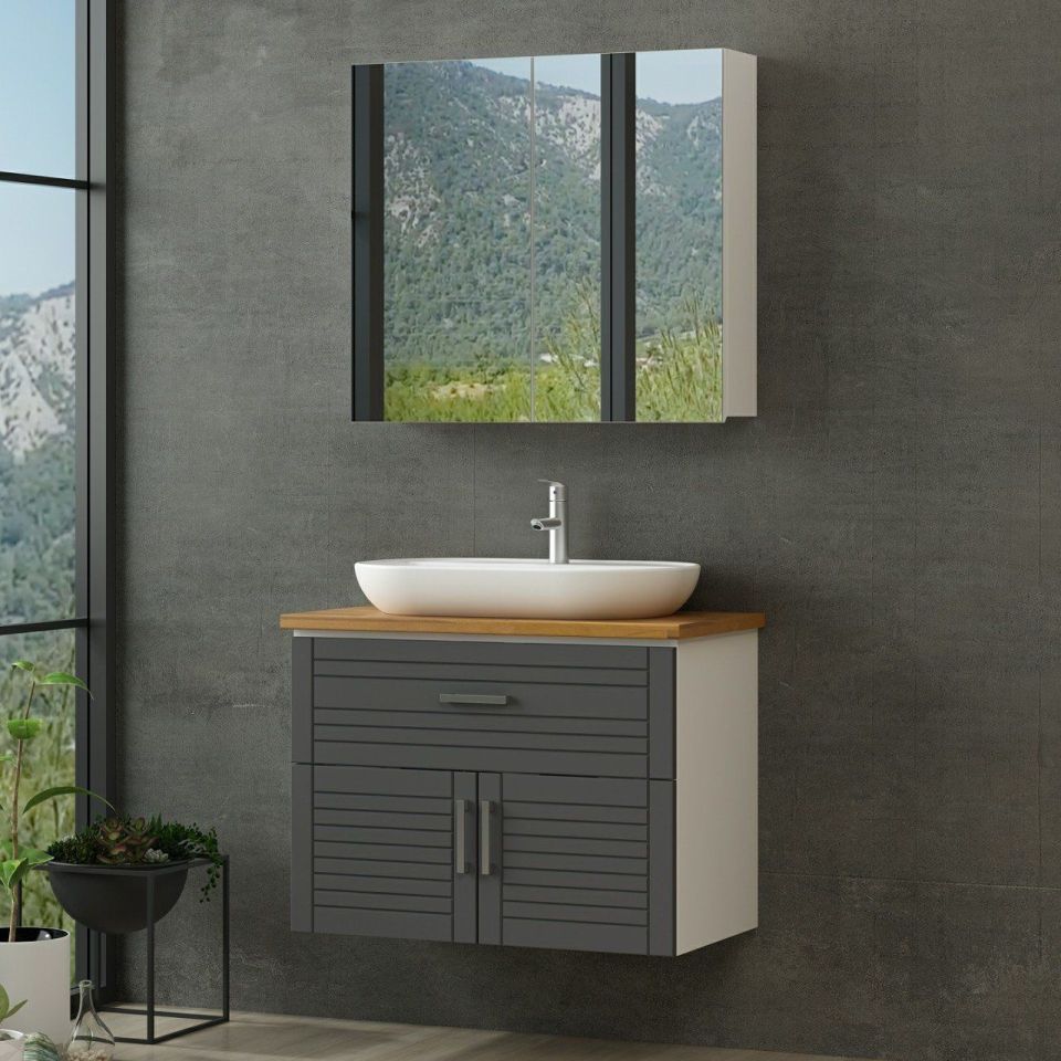 Kayra Bathroom Cabinet 85Cm As2K1Ç+2K2A+Tzg White