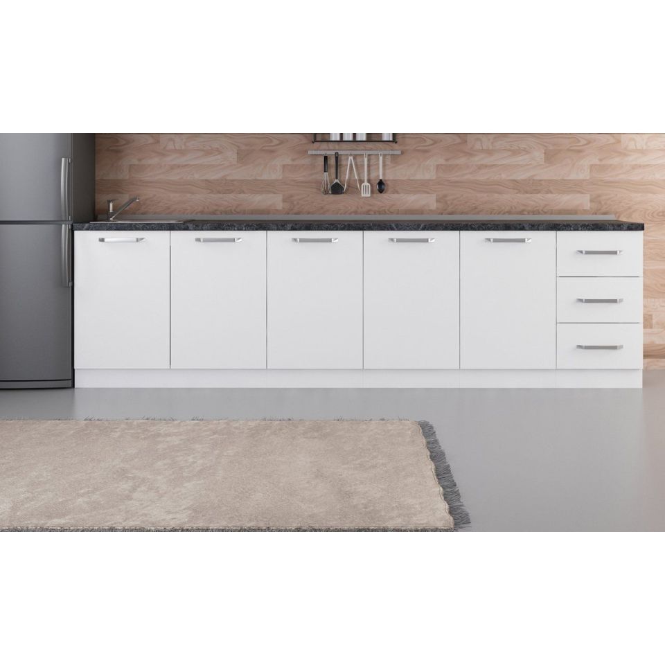 Kayra 295 Cm Kitchen Cabinet White 295-B2-Lower Module