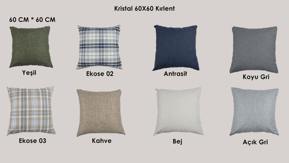 Kristal 60X60 Sırt Minderi