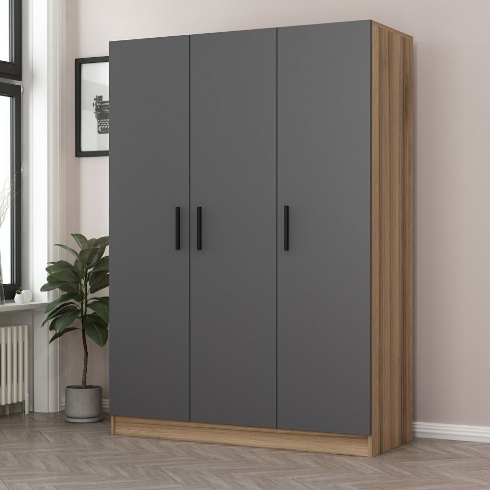 Kayra Kayra 3 Doors 2 C Cabinet Gold Anthracite