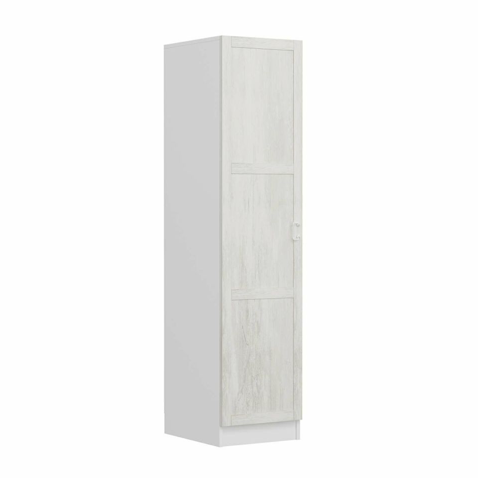 Kayra Kayra 1 Door and Shelf Cabinet White - Antique White