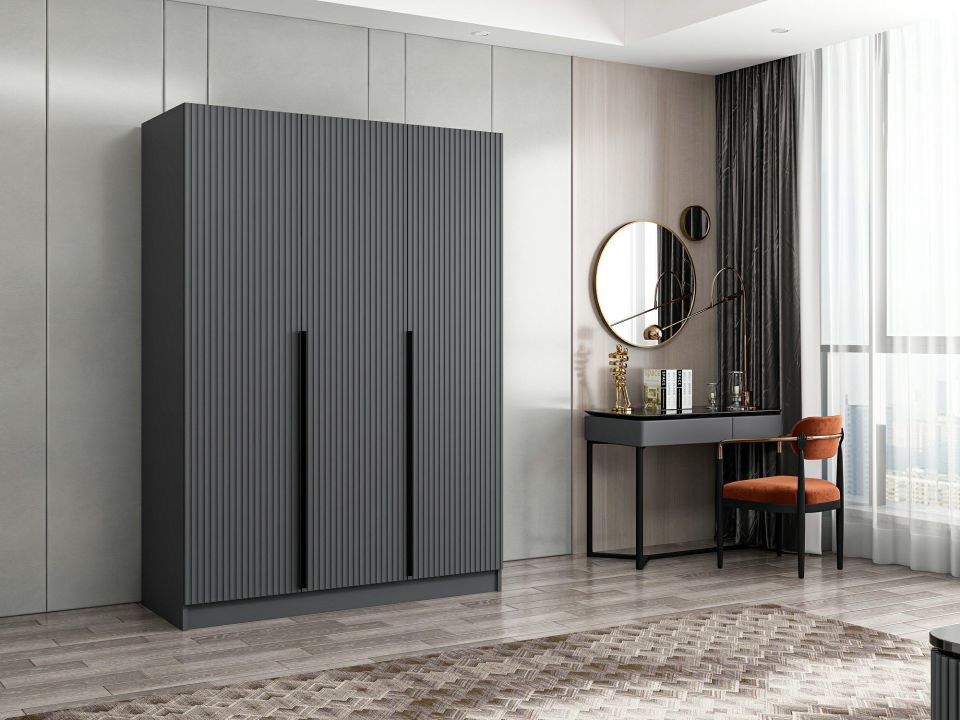 Kayra Plus210 2C Cabinet with 3 Membrane Doors Anthracite Mebrane