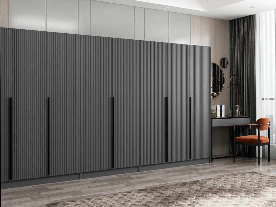 Kayra Plus210 4C Cabinet with 8 Membrane Doors Anthracite Mebrane