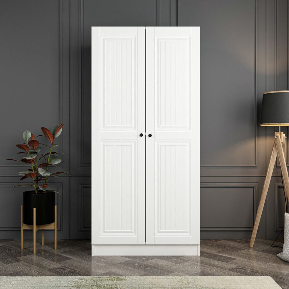 Kayra 2 Membrane Door Cabinet - White
