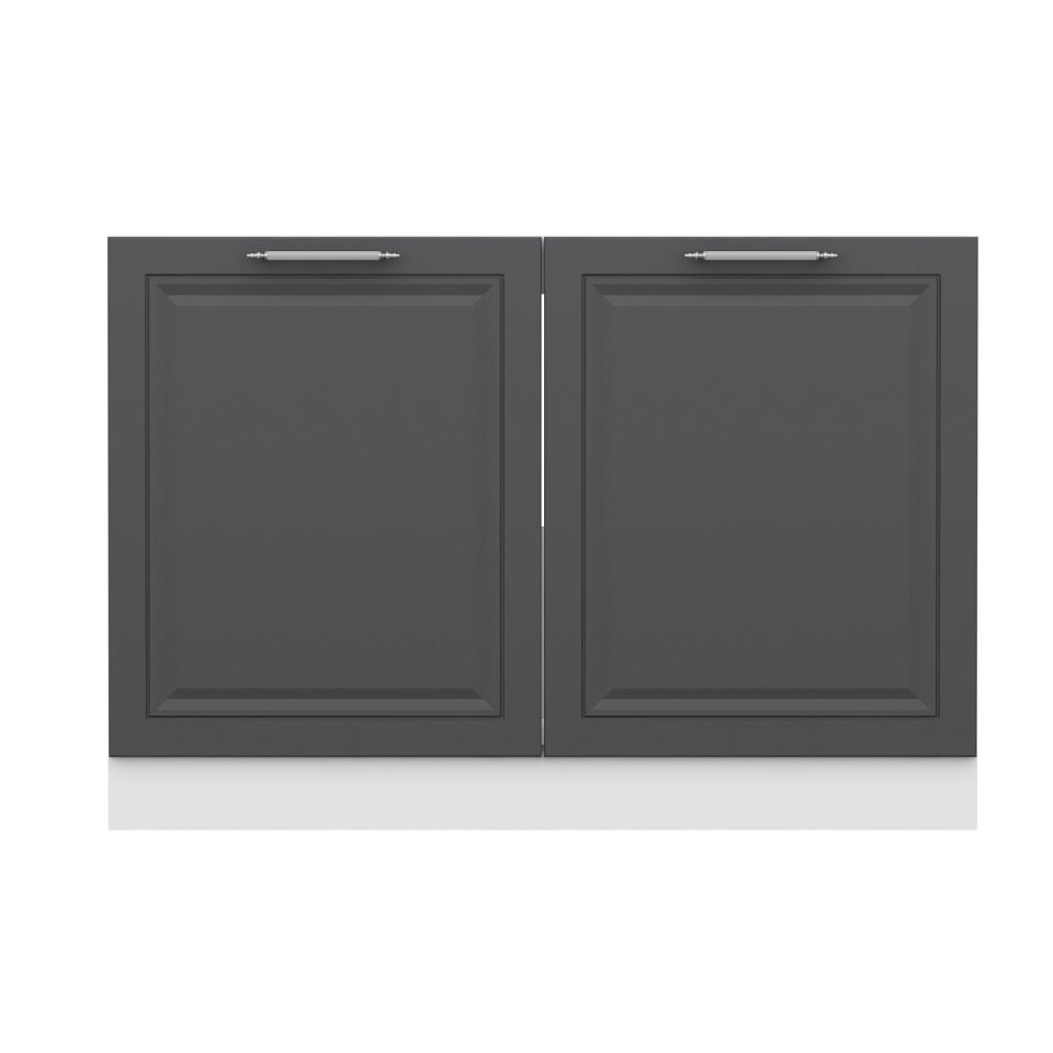 Kayra Kitchen Module Bottom 2K 120Cm Sink Cabinet Byz Mebran C Anthracite