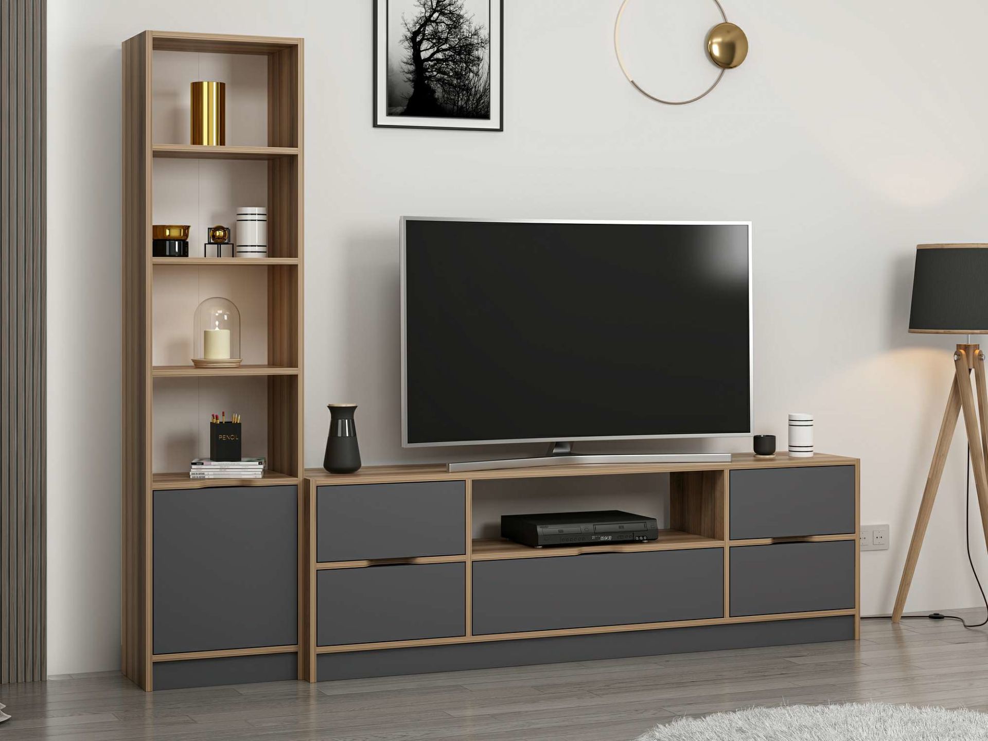 Anthracite tv unit deals