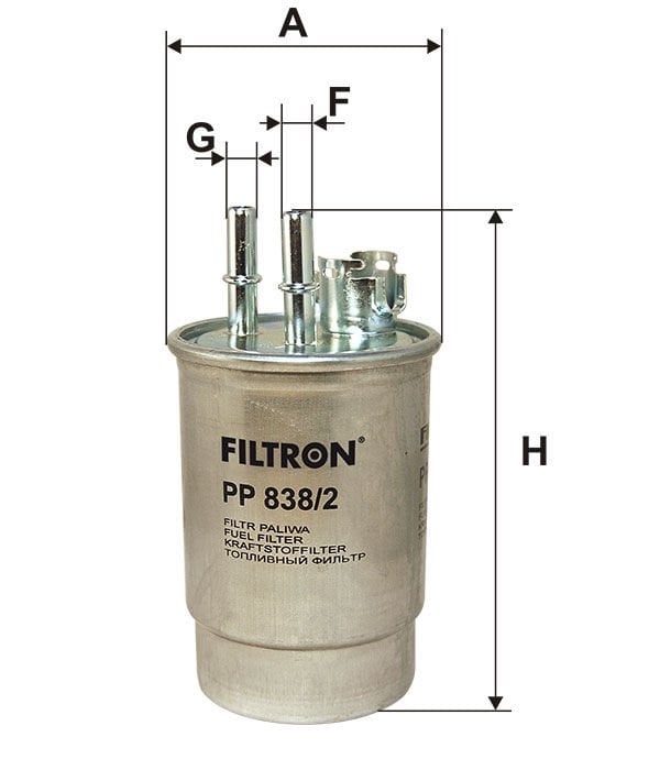 FILTRON FILT PP 838/2 CONNECT/FOCUS YAKIT FILTRESI 2S41 9155 AB MUSURSUZ/75 PS