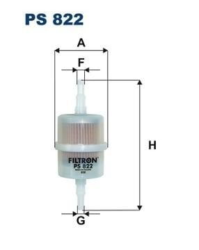 FILTRON FILT PS 822 FIAT-LADA-PEUGEOT-RENAULT YAKIT FILTRESI BENZIN FILTRESI