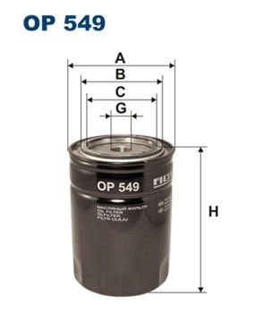 FILTRON FILT OP 549 RANGER (ER) 2.5 TD 99-06/B2500 (UN) YAG FILTRESI 8U2J 6731 ED