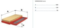 FILTRON FILT AP 022/4 FIAT 500/FORD KA II HAVA FILTRESI