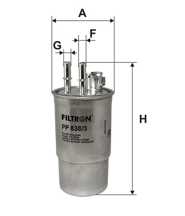 FILTRON FILT PP 838/3 MONDEO YAKIT FILTRESI 3S71 9B072 AF/1374652