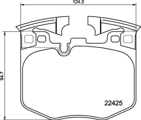 VALEO 671856 Ön Disk Fren Balatası Bmw 318d 2.0d 03/19 Bmw 320d 2.0d 11/18