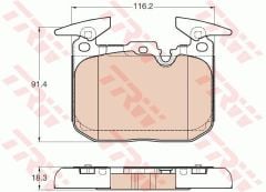 Ön Balata Bmw 1 Seri Ff21 114-116-11125 10 F22 F23 F30-f31-f34 F33 F82 Gdb1943