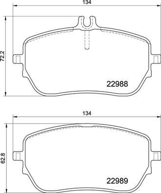 Ön Disk Balata A-class W177 -a-class Saloon V177 -b-klasse Sports Tourer W247 -cla C118 -cla Sho