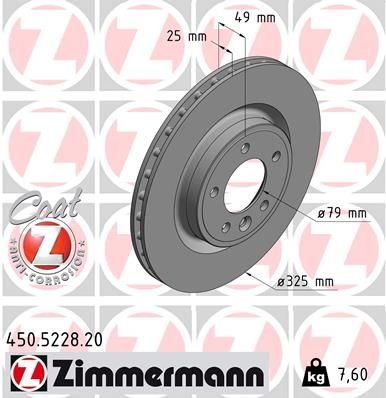 Fren Dıskı Arka 18 Inc Range Rover Sport 2 L494 13 16 Range Rover 4 Vogue L405 12 Dıscovery 5 L462 16 (2 AD)