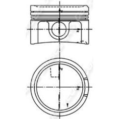 Motor Piston Segman 0.50 A3-a4-a5-cc-passat 1.8 Tfsı 16v-1.8 Tsı 16v (4 AD)