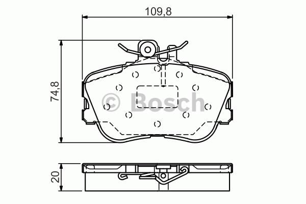 Ön Balata Mercedes W202 C Klasse 180- 200- 220- 230- 240- 280 93-00 0986tb3174