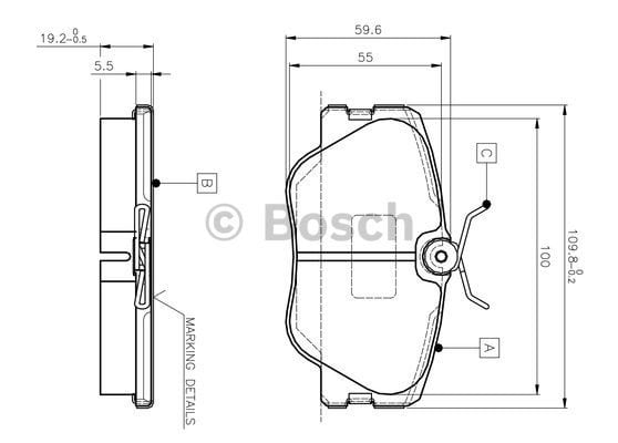 Ön Balata Mercedes W124 200-300e-200d-300d-e200d-e300d-220ce-300ce 85-93 W201 E2.5 88-93 0986tb2008