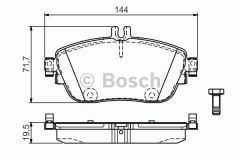 Ön Balata Mercedes Cla 200-220-250 13 Slk 11 A Class-b Class 12 0986tb3170