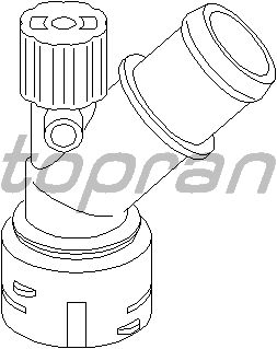 TOPRAN 111243001 755 Termostat Yuvası Flanşı Bora-golf V-polo-a3-tt 1.9-1.8-1.6 96-05