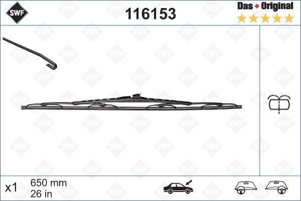 Silecek Swf 65 X1 Yt Mercedes W638 Vito 96-03