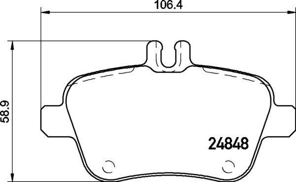 Arka Balata Mercedes Cla 200-2250 13 Slk 11 A Class-b Class 12