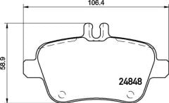 Arka Balata Mercedes Cla 200-2250 13 Slk 11 A Class-b Class 12