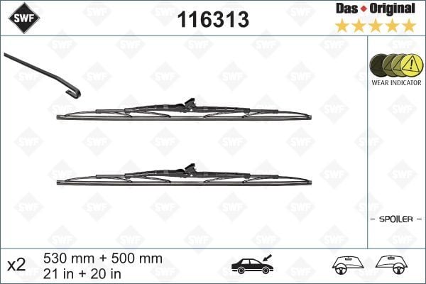 Silecek Swf 53 50 X2 St Yt Bmw E36