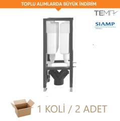 SİAMP GÖMME REZERVUAR VERSO 1100 SS Otel tipi sırt sırta 3/6 litre.
