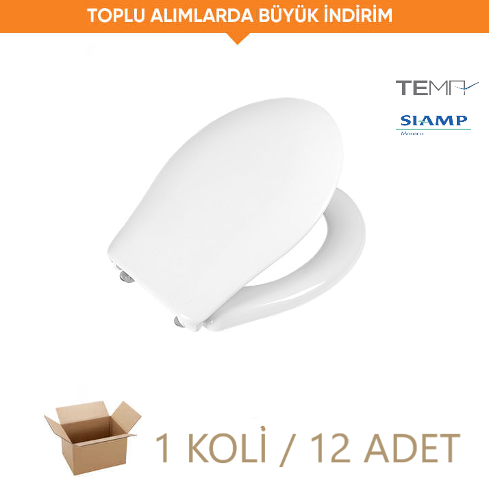 TEMA DUROPLAST PLAZA KLOZET KAPAĞI KROM ÜSTTEN VİDALI