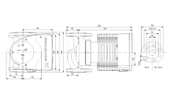 Grundfos MAGNA1 40-150 F 250 Frekans Konvertörlü Sirkülasyon Pompası