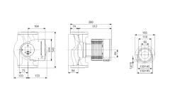 Grundfos MAGNA3 65-150 F 340 Frekans Konvertörlü Sirkülasyon Pompası