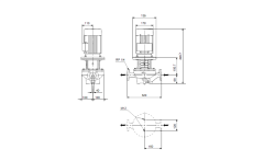 Grundfos TP 40-270/2 A-F-A-BQBE-HW1 Hat Tipi Tek Kademeli Santrifüj Pompa