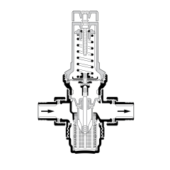 Resideo Braukmann DN32 Entegre Filtreli Basınç Düşürücü Vana - D06FH-11/4B