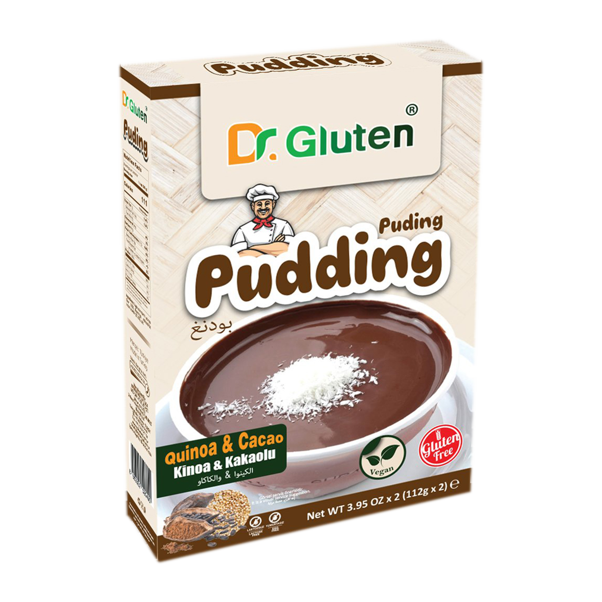 DR.GLUTEN GLUTENSİZ KAKAOLU KİNOALI PUDİNG 224 GR