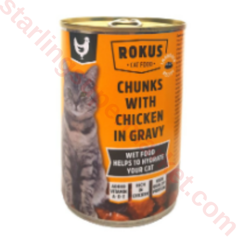 ROKUS CAT FOOD CHICKEN GRAVY FOR ADULT 415 G