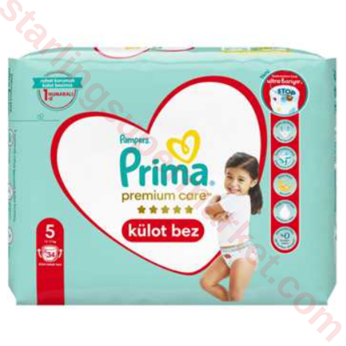 PRIMA PREMIUM CARE PANTS JUNIOR NO:5 12-17KG 34 LU