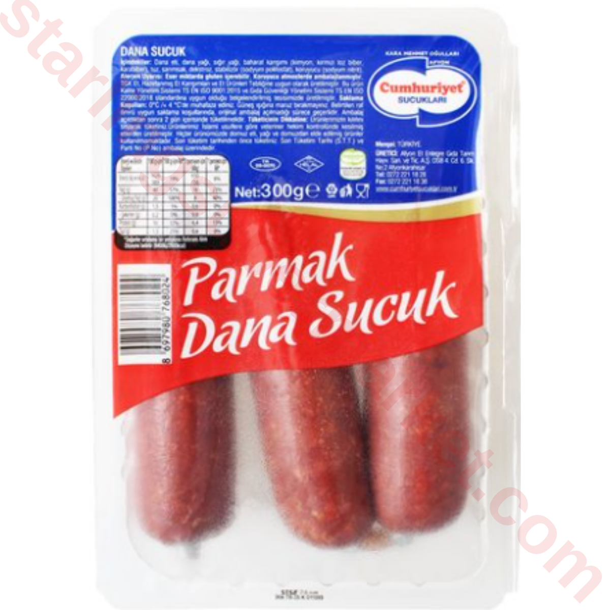 CUMHURIYET SUCUK KLASIK PARMAK 300 G