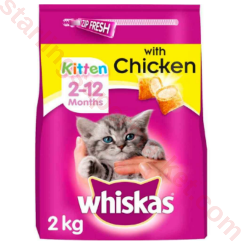 WHISKAS CAT FOOD DRY KITTEN POSET 2 KG