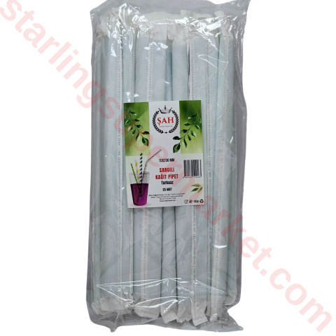 EROL SAH KAGIT PIPET SIYAH SARGILI 10*200MM 50 LI