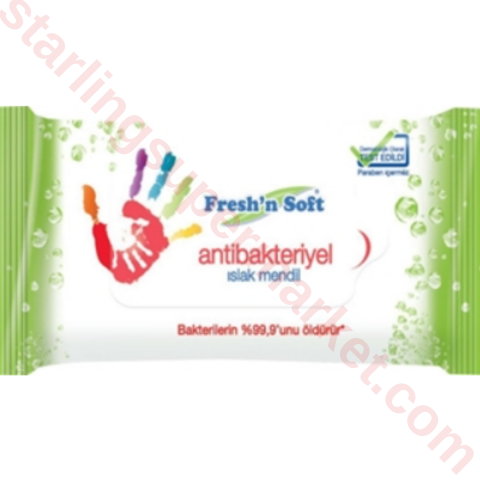 FRESHN SOFT ISLAK MENDIL ANTIBAKTERIYEL 60 LI