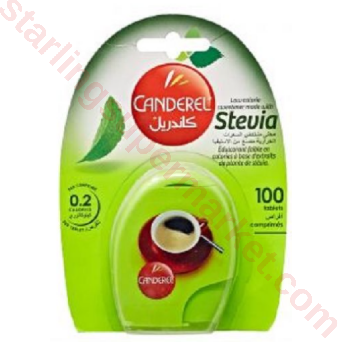 CANDEREL GREEN STEVIA 100 TABLETS