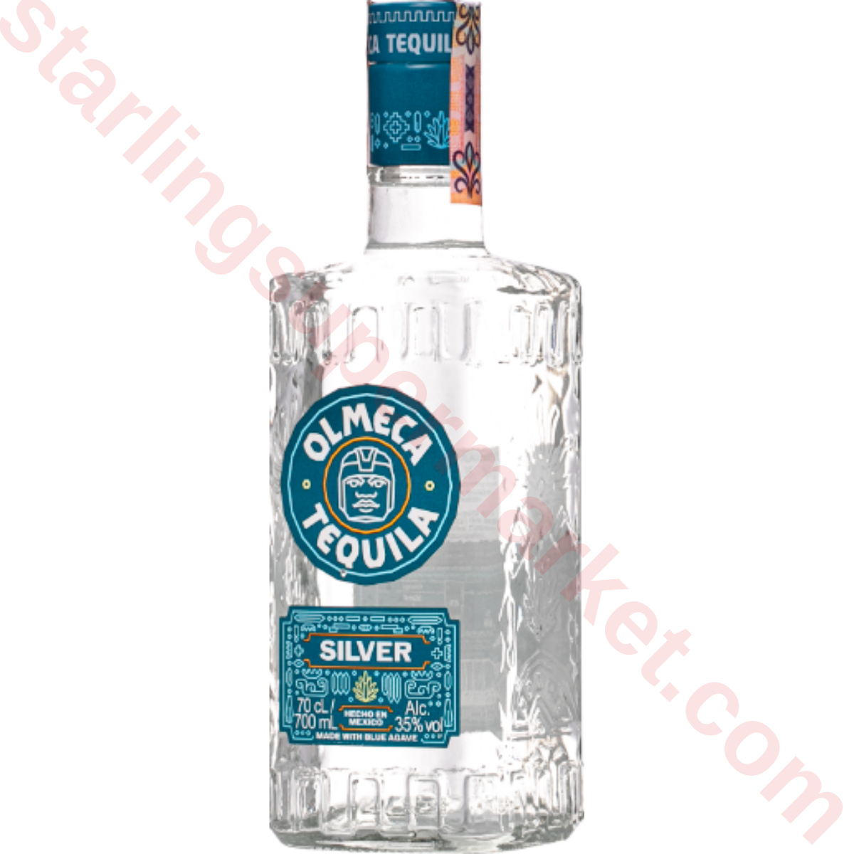 OLMECA SILVER BLANCO TEQUILA 35 CL