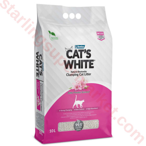 CATS WHITE BABY POWDER KEDI KUMU 10 LT