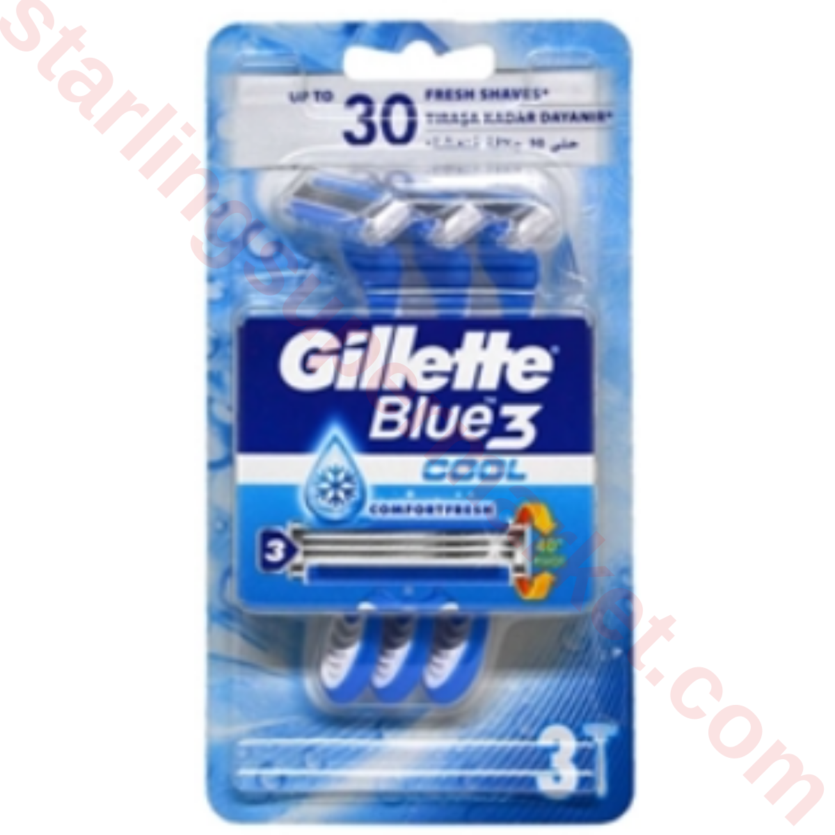 GILLETTE BLUE 3 ICE SHAVING MACHINE 3 PACKS
