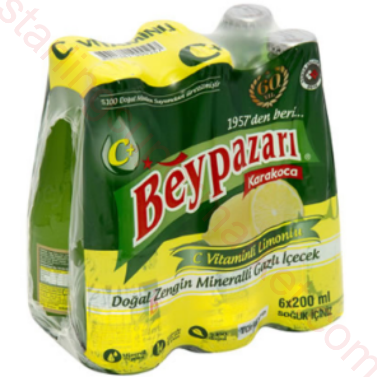 BEYPAZARI MADEN SUYU LIMON C VITAMIN 6*200 ML