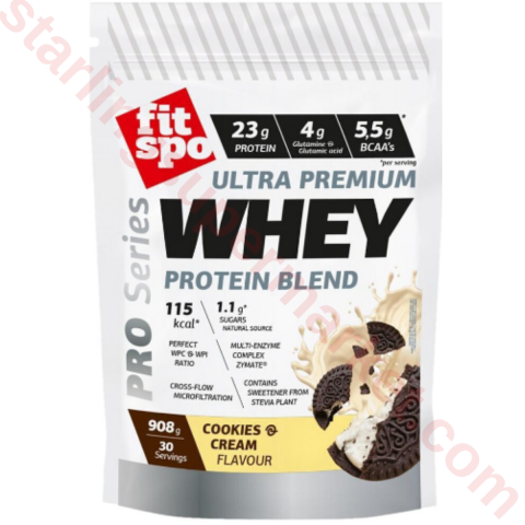 FITSPO WHEY PROTEIN BISCUITS AND CREAM 30 G
